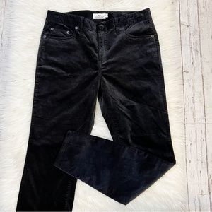 Vineyard Vines 2P001024 Black Jamie High Waisted Velveteen Pants Size 8